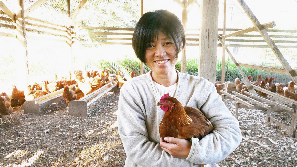 橋本由岐穂さん とりのさと農園